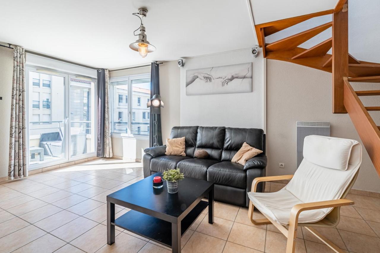 La Joliette; Duplex 2 Chambres, Parking Inclus+ Terrasse+ Ascenseur Marseille Ngoại thất bức ảnh